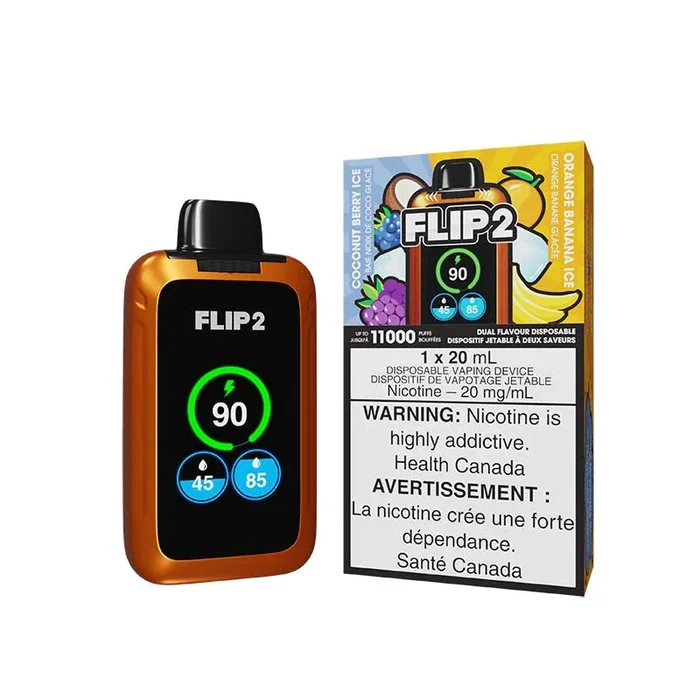 Flip 2 Disposable – Coconut Berry Ice & Orange Banana Ice