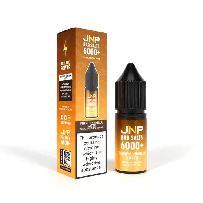 French Vanilla Latte Nic Salt By JNP Bar Salt 6000