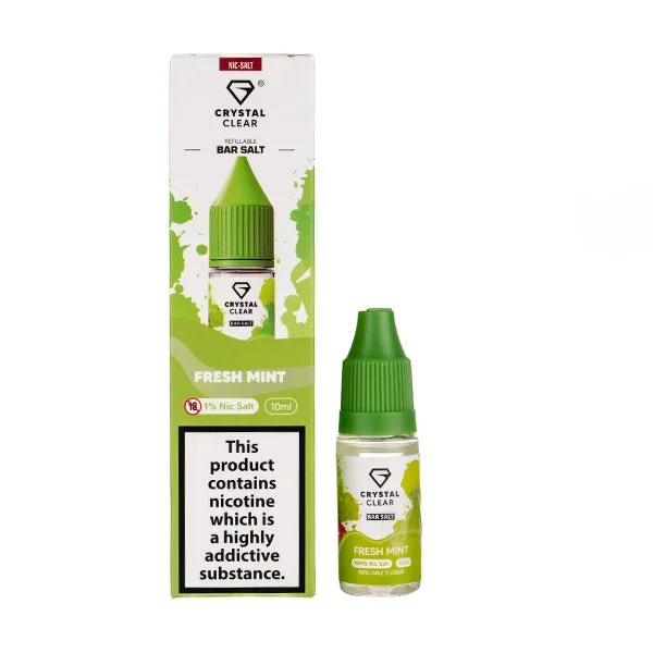 Fresh Mint Nic Salt E-Liquid by Crystal Clear
