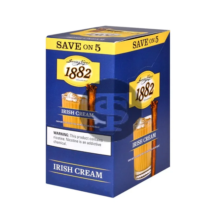 Game Garcia y Vega 1882 Irish Cream Cigarillos 8 Pouches of 5