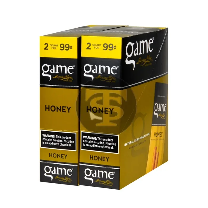 Game Vega Cigarillos Honey (Gold) Foil 2-Pack, 30 Pouches of 2, 99 Cents Offer