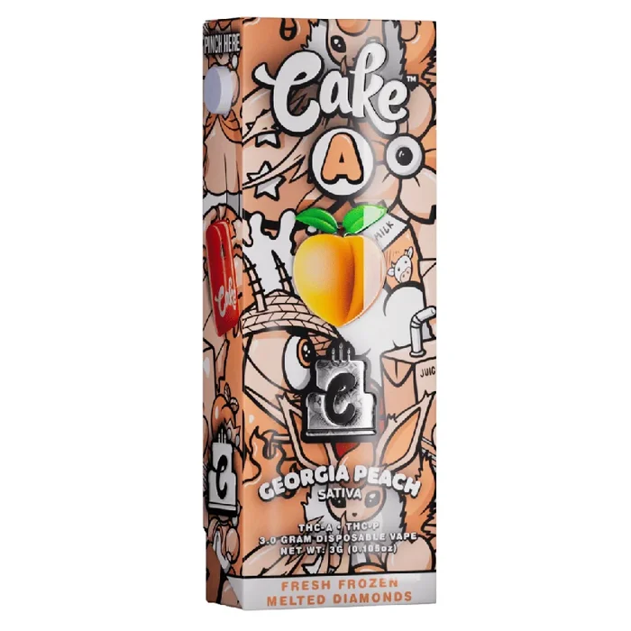 Georgia Peach – Cake A Pebble THC-A Disposable 3G