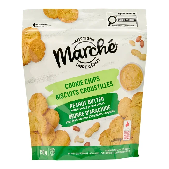 Giant Tiger Marché Peanut Butter Cookie Chips, 150 g