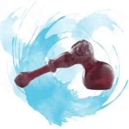 Glass Bubbler by Import