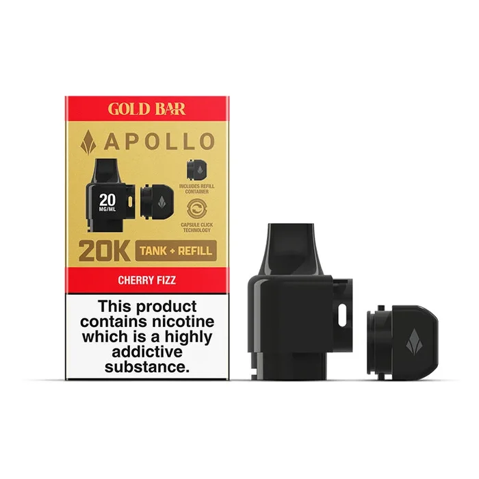 Gold Bar Apollo Cherry Fizz Tank & Refill Pods