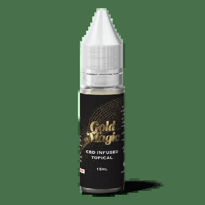 Gold Magic CBD Vape Juice – 15 ML – CBD Infused Topical – Made in USA