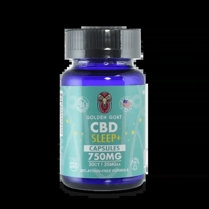 Golden Goat – CBD+Sleep Capsules – Broad Spectrum – 750MG – 30ct