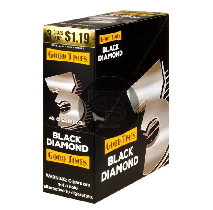 Good Times Cigarillos Black Diamond 45ct, $1.19