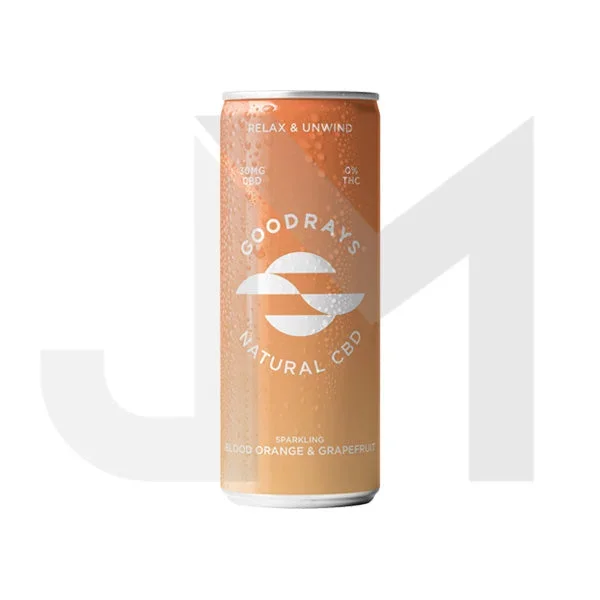 Goodrays 30mg CBD Blood Orange & Grapefruit Sparkling Water 250ml