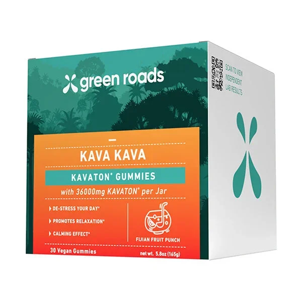 GREEN ROADS KAVA KAVA GUMMIES (30CT/JAR, 36000MG/JAR)