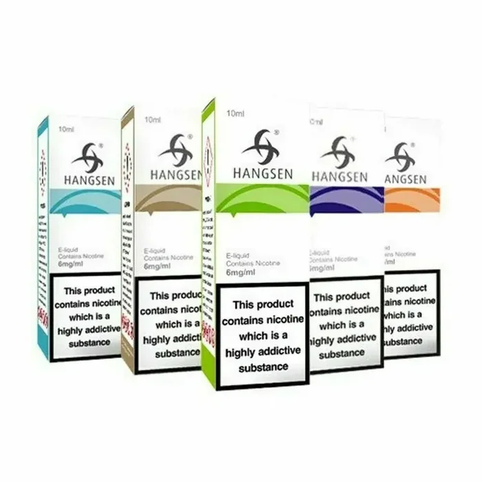 Hangsen E-Liquid Bundle 10ml, 70/30 PG/VG – Pack of 10 Bottles