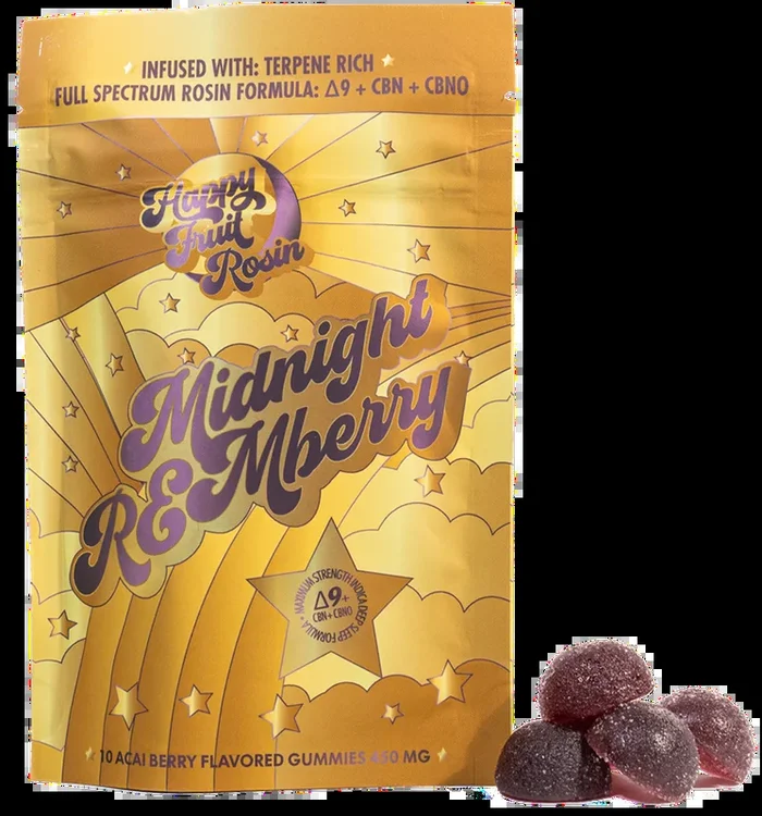 Happy Fruit Gummies with Rosin 10 Count, 450Mg