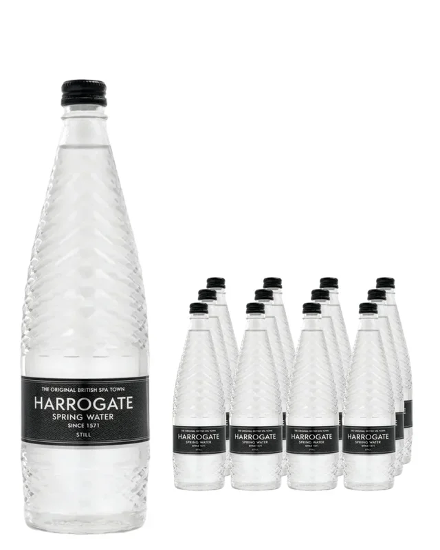 Harrogate Still Spring Water Glass Bottle Pack, 12 x 750 ml