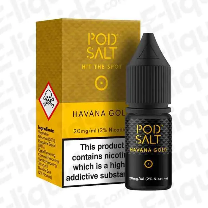 Havana Gold Nic Salt Vape Juice by Pod Salt