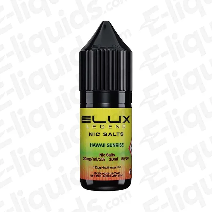 Hawaii Sunrise Nic Salt Vape Juice by Elux Legend