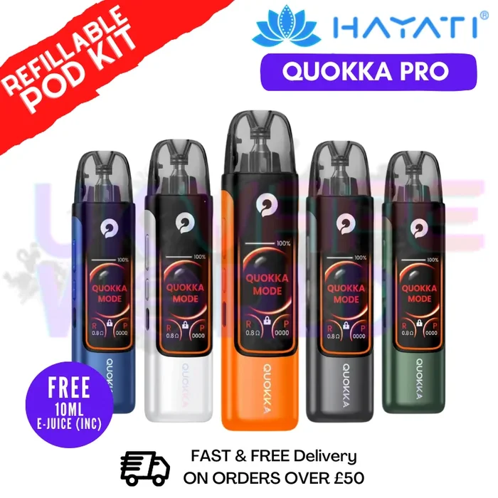 Hayati Quokka Pro Pod Vape Kit + Free 10ml Liquid – ONLY £19.99