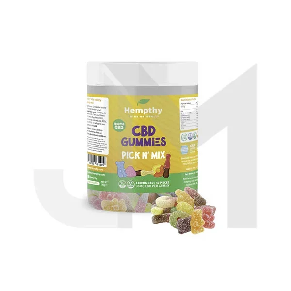 Hempthy 1200mg CBD Pick n Mix – 40 pieces