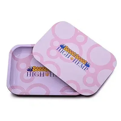 High Hemp Metal Rolling Tray With Lid – Hubba Bubba