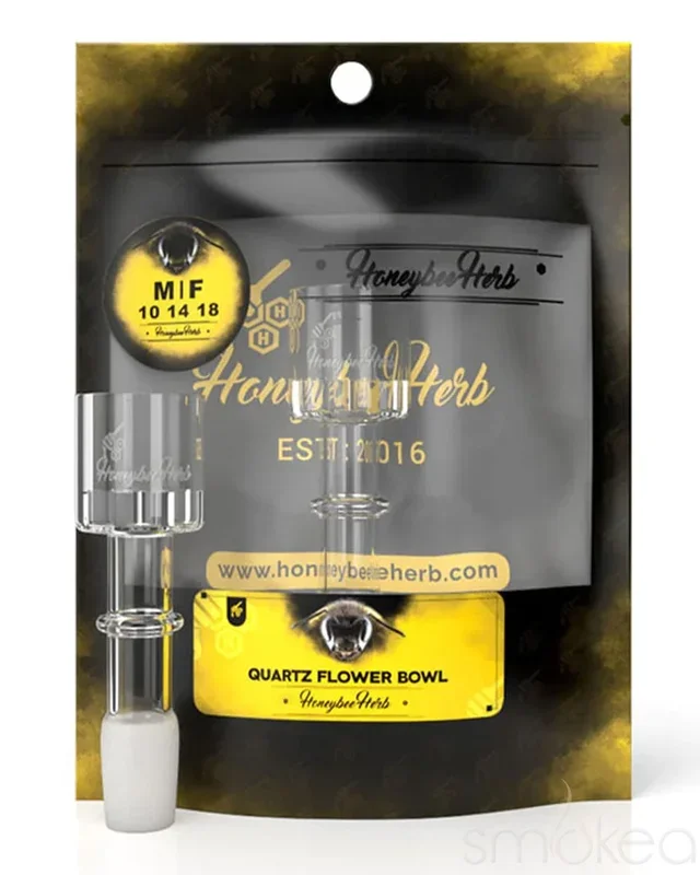 Honeybee Herb 14mm Quartz Flower Bowl