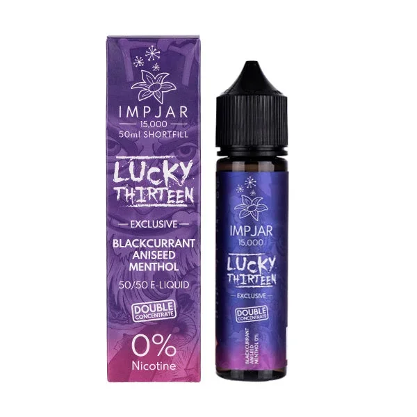 Imp Jar & Lucky Thirteen Blackcurrant Aniseed Menthol 50ml (50/50) Shortfill