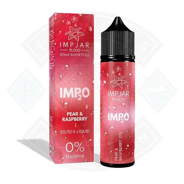 IMP JAR IMP2O – Pear & Raspberry 50ml 0mg Shortfill E-Liquid