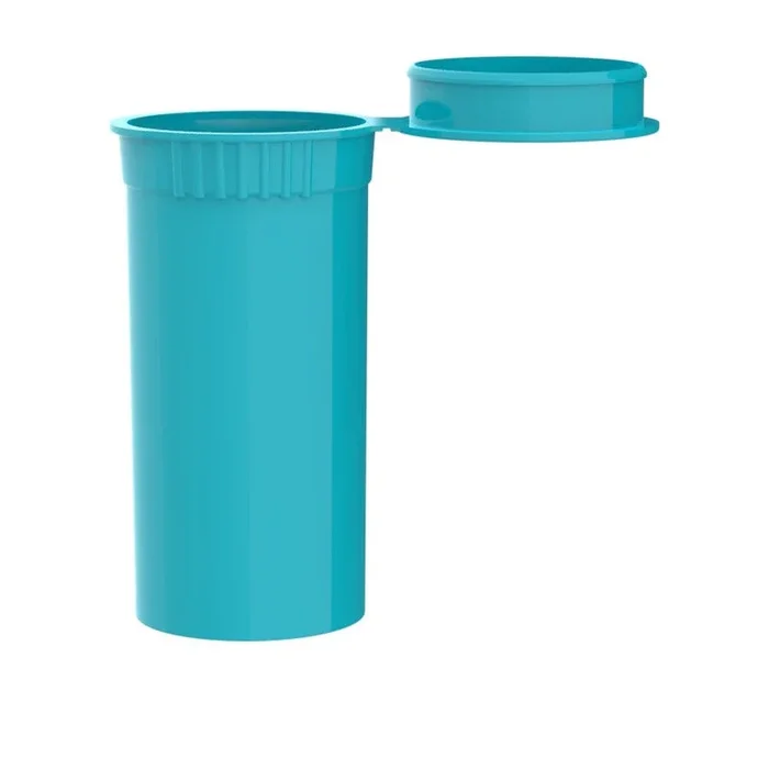 Intertech 13 Dram Pop Top Vial – Aqua – (21,312 Count Per Pallet)