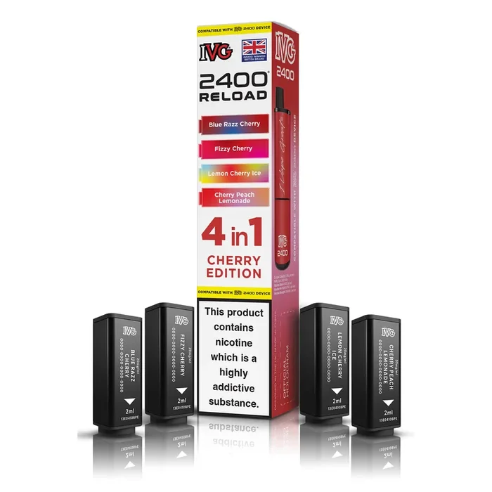 IVG 2400 4-in-1 Cherry Edition Reload Pods