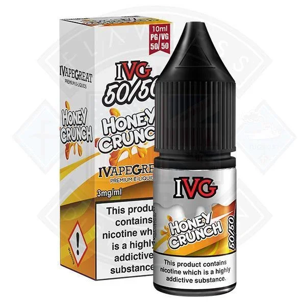 IVG 50:50 Dessert Range – Honey Crunch 10ml