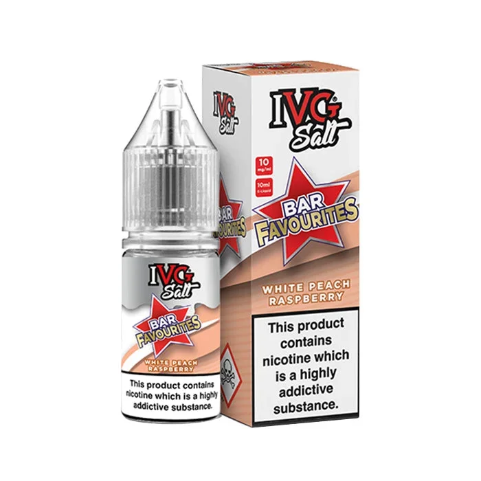 IVG Bar Favourites White Peach Raspberry 10ml Nic Salt E-Liquid