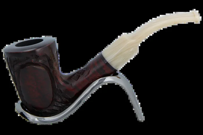 Jean Claude 9mm Filter Dark Rustic Briar Smoking Pipe – Shape 02