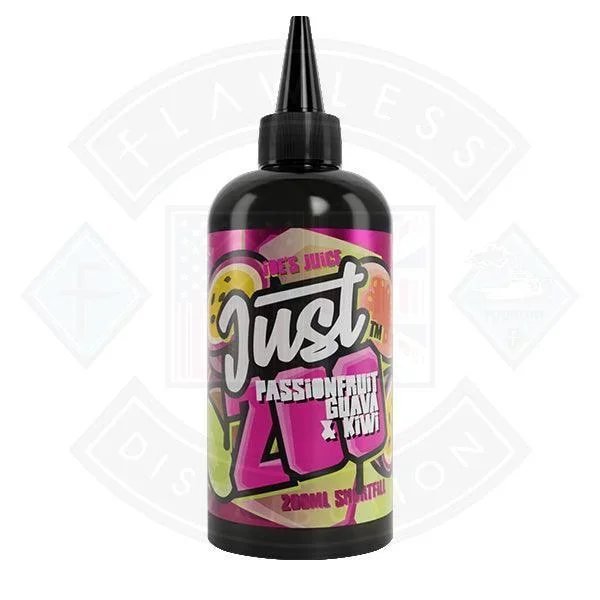 Just 200 by Joe’s Juice Passionfruit Guava & Kiwi 0mg 200ml Shortfill