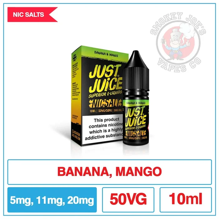 Just Juice – Nic Salt – Banana And Mango