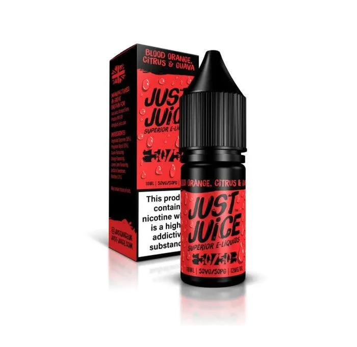 Just Juice Blood Orange Citrus and Guava 50/50 Blend