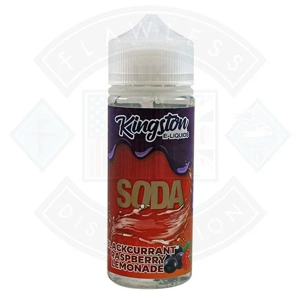 Kingston Soda – 0mg Blackcurrant Raspberry Lemonade 100ml Shortfill