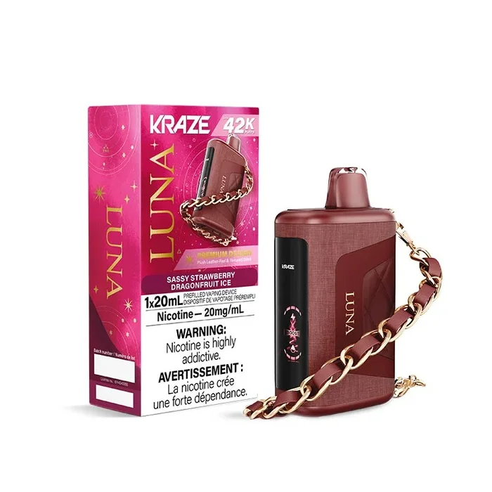 Kraze Luna Disposable – Sassy Strawberry Dragonfruit Ice (ON)
