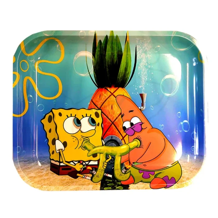 Large Sponge Bob and Patrick High Life Rolling Tray