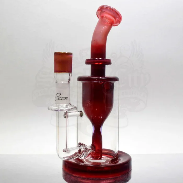 Leasure Glass – 14mm Blood Red Incycler Vapor Rig