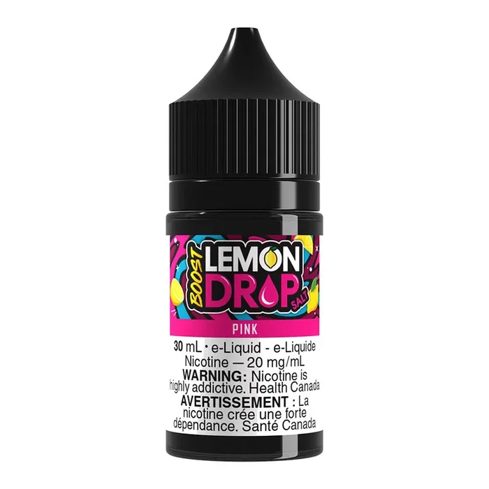 Lemon Drop Boost Salt Nic E-Liquid – Pink 30ml