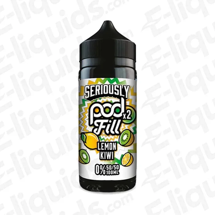 Lemon Kiwi Seriously Pod Fill 2 Shortfill Vape Juice by Doozy Vape Co