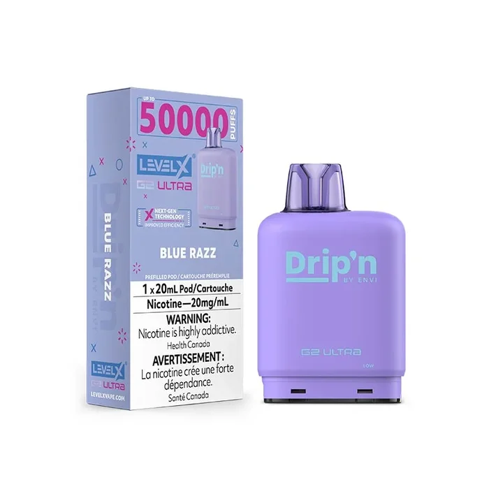 Level X Drip’n G2 Ultra Pod – Blue Razz (ON)