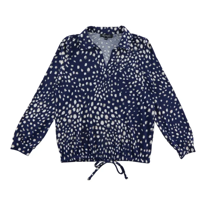 lily morgan Women’s Collared Tie Front Top