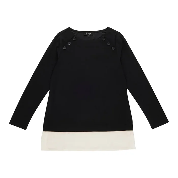 lily morgan Women’s Long Sleeve Top with Buttons