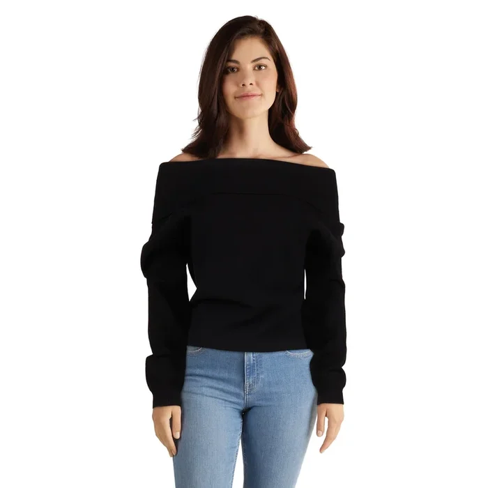 lily morgan Women’s Off-The-Shoulder Sweater