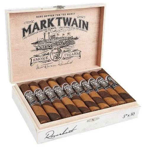 Mark Twain Riverboat Robusto (5 ” x 50)