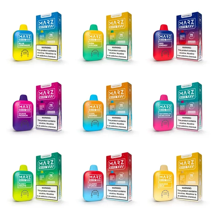 Marz Barz Disposable Vape 7000 Puffs 12mL 50mg Nicotine | Minimum Order 10