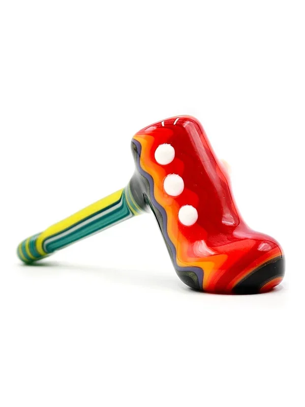MD Glass – Rainbow Color Wig-Wag Dry Hammers (6 “)