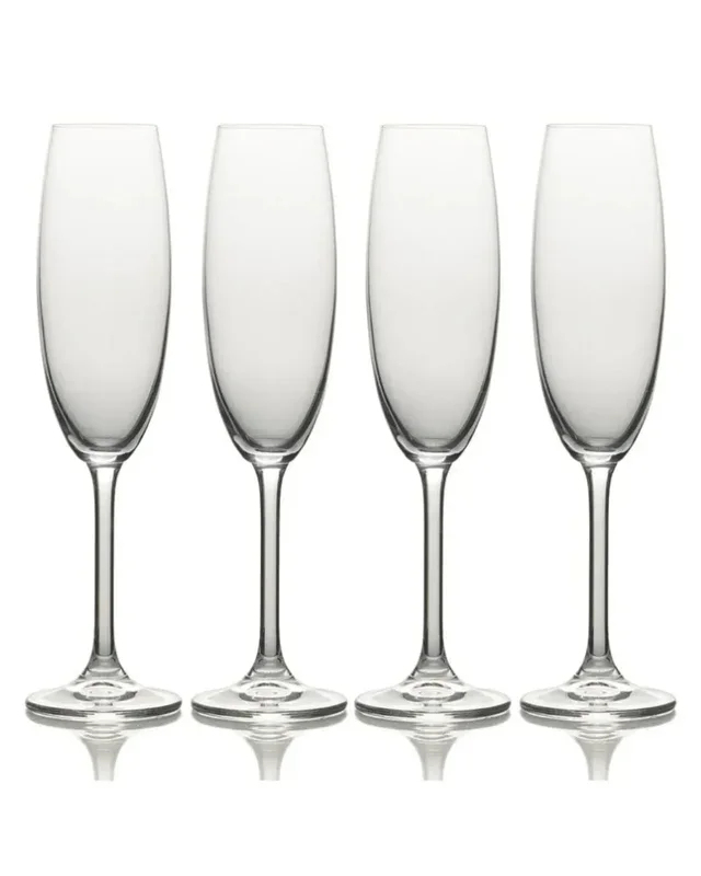 Mikasa Julie Champagne Flute Pack Of 4 Glasses