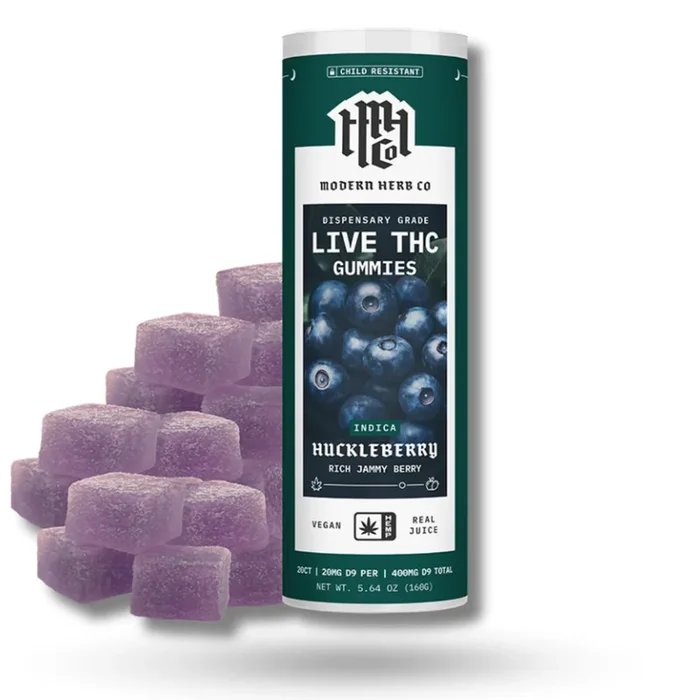 Modern Herb Co Live Resin Delta 9 THC Gummies 5CT.