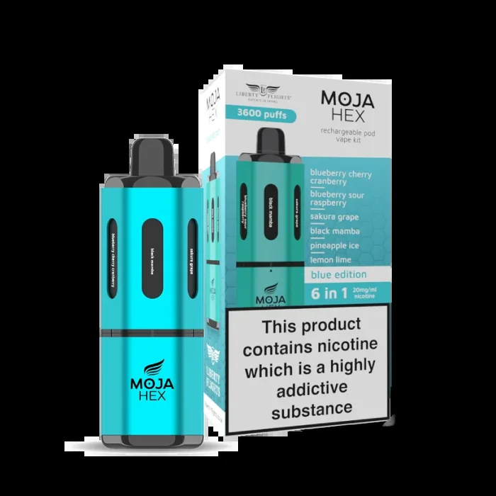 MOJA Hex Pod Kit – 6-in-1 Device with 3600 Puffs