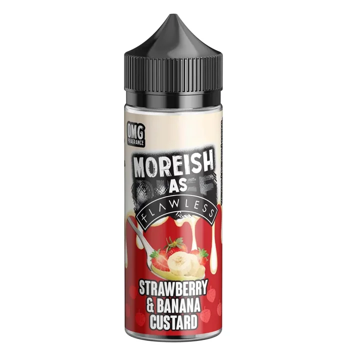 Moreish as Flawless Strawberry Banana 0mg 100ml Shortfill E-Liquid